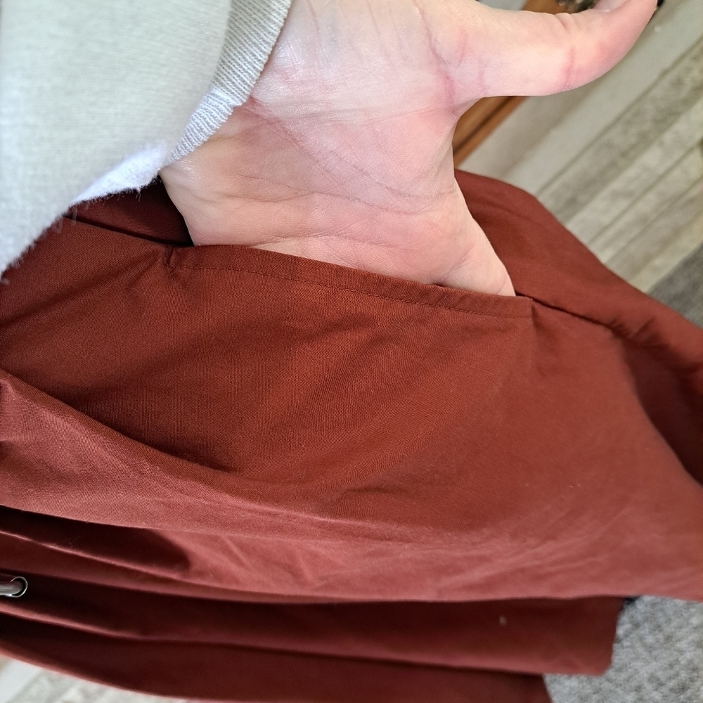 Future Collective Size 2 Women's Rust Color Midi Dress Sleeveless Adjustable - Picture 4 of 12